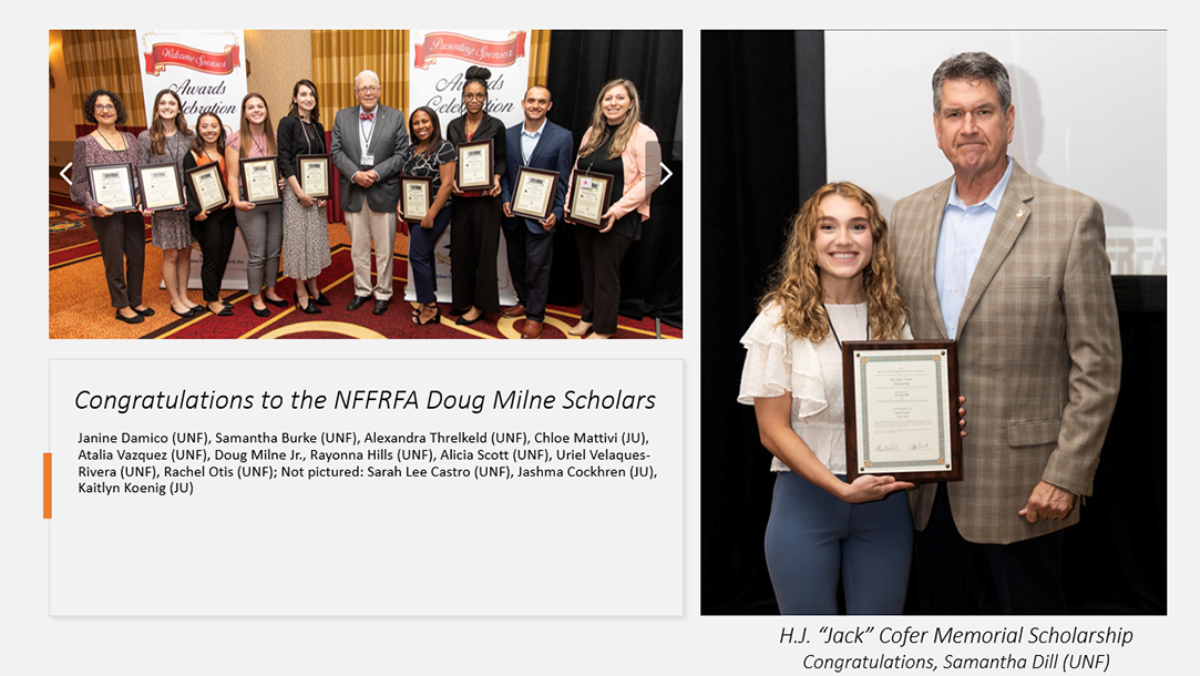 Congratulations to the NFFRFA Doug Milne Scholars