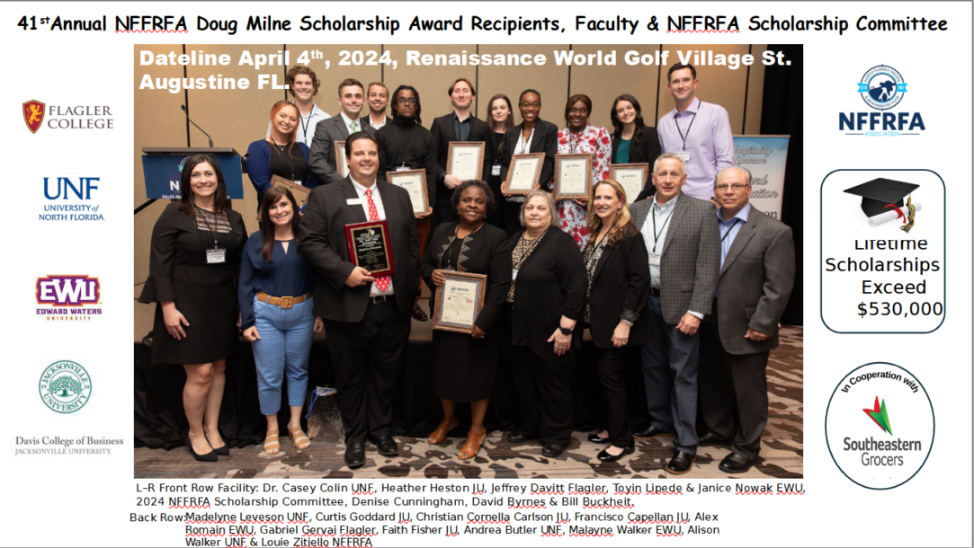 Award Recipients, Faculty & NFFRFA Scholarship Committee